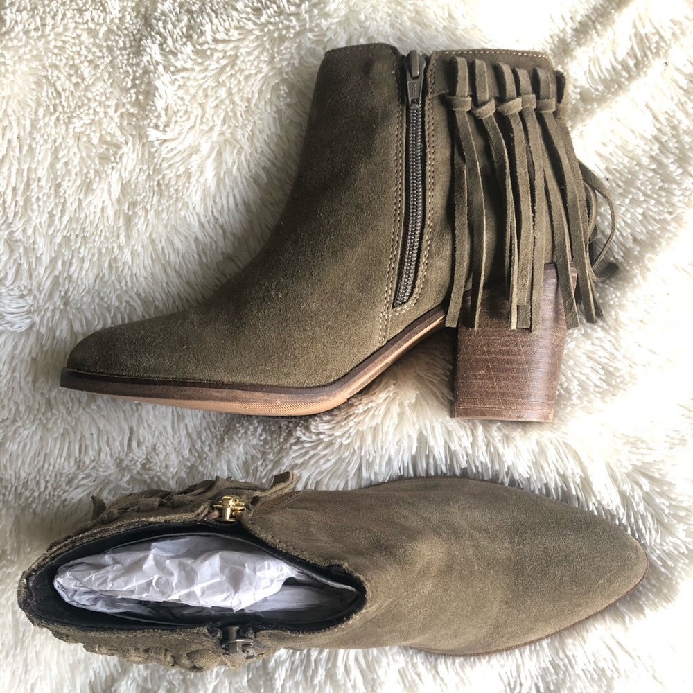 ASOS Suede Fringe Bootie